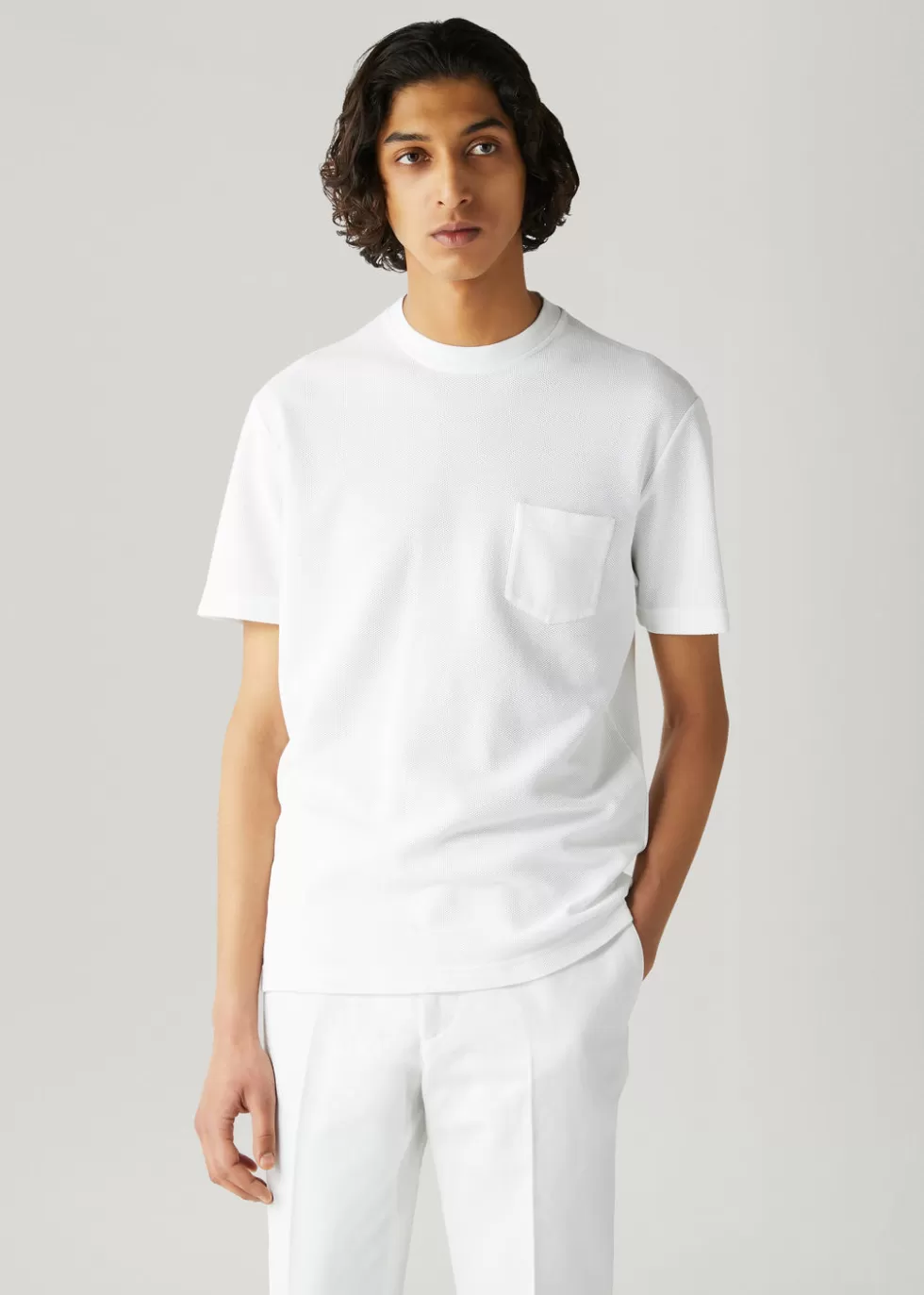 Polo And T-Shirts*Loro Piana Huck Lace T-Shirt Optical White