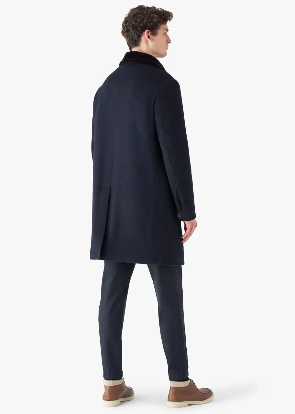 Clothing*Loro Piana Kenton Coat Navy Blue