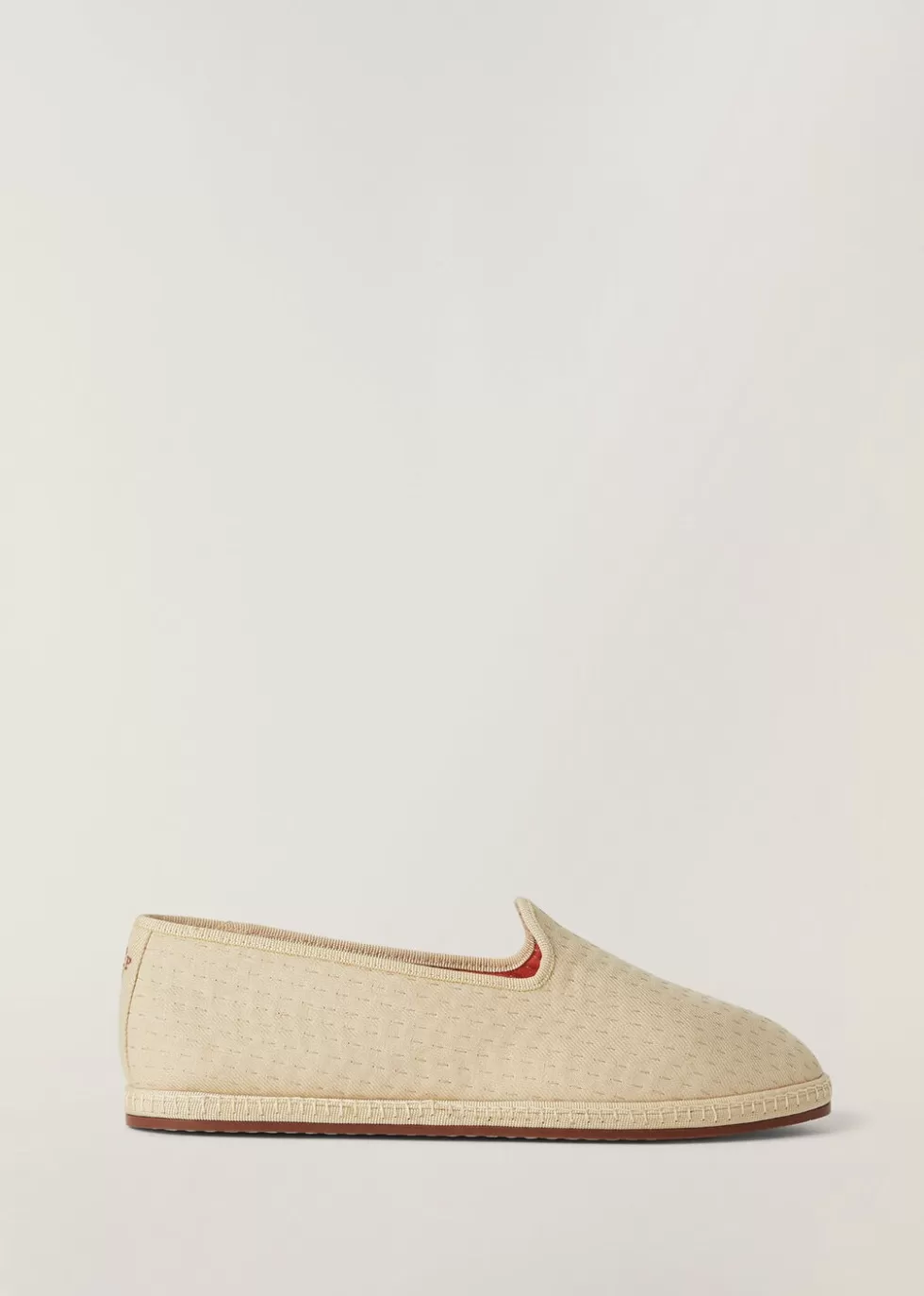 Sandals And Espadrillas*Loro Piana Laguna Slipper Loafers Natural Rope/Red Fish