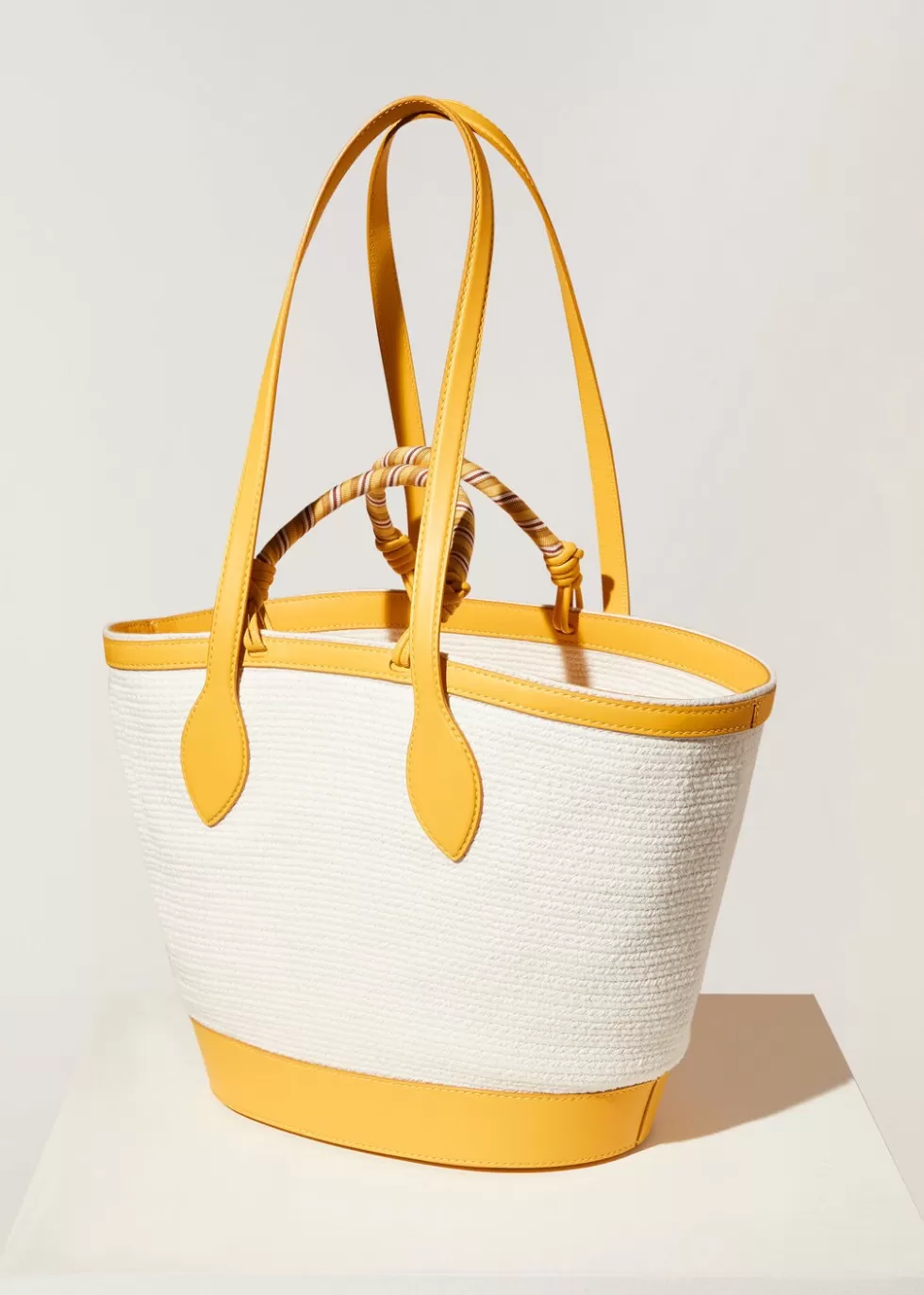 Top Handle And Totes*Loro Piana Large Eolian Bag Ivory / Sunny Day