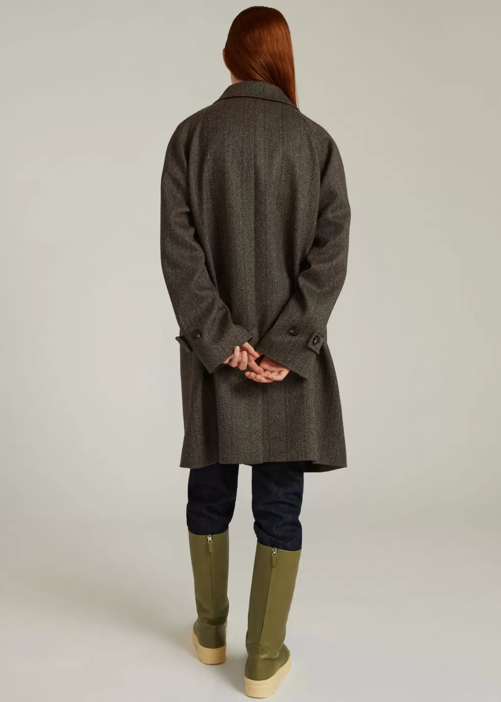 Coats & Capes*Loro Piana Lars Coat Ebony Cheviot