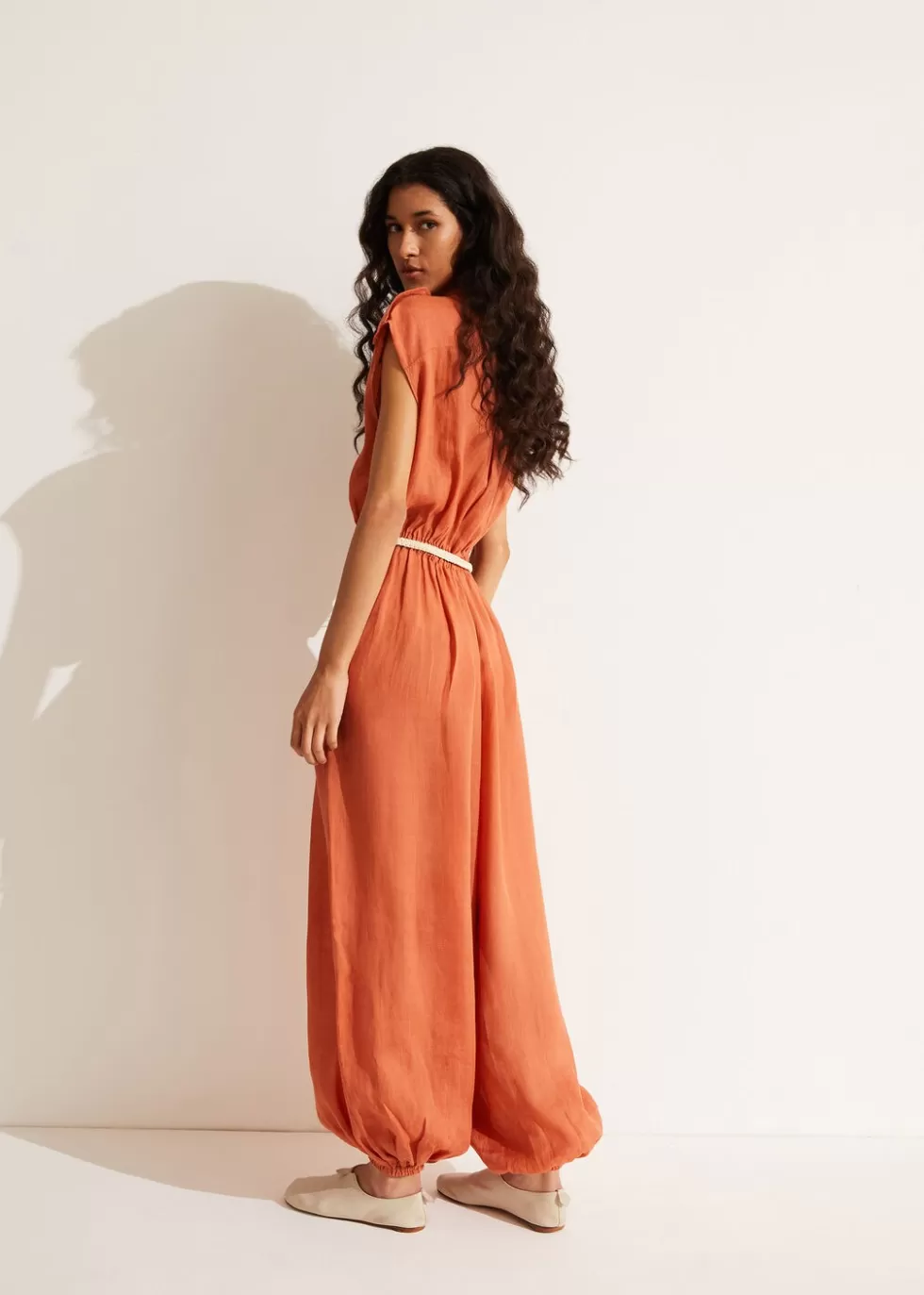 Dresses*Loro Piana Leena Jumpsuit Jujube Orange