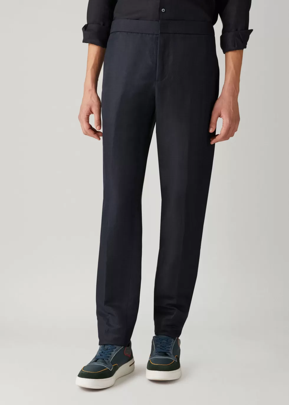 Trousers & Bermudas*Loro Piana Leisure City Trousers Navy Blue