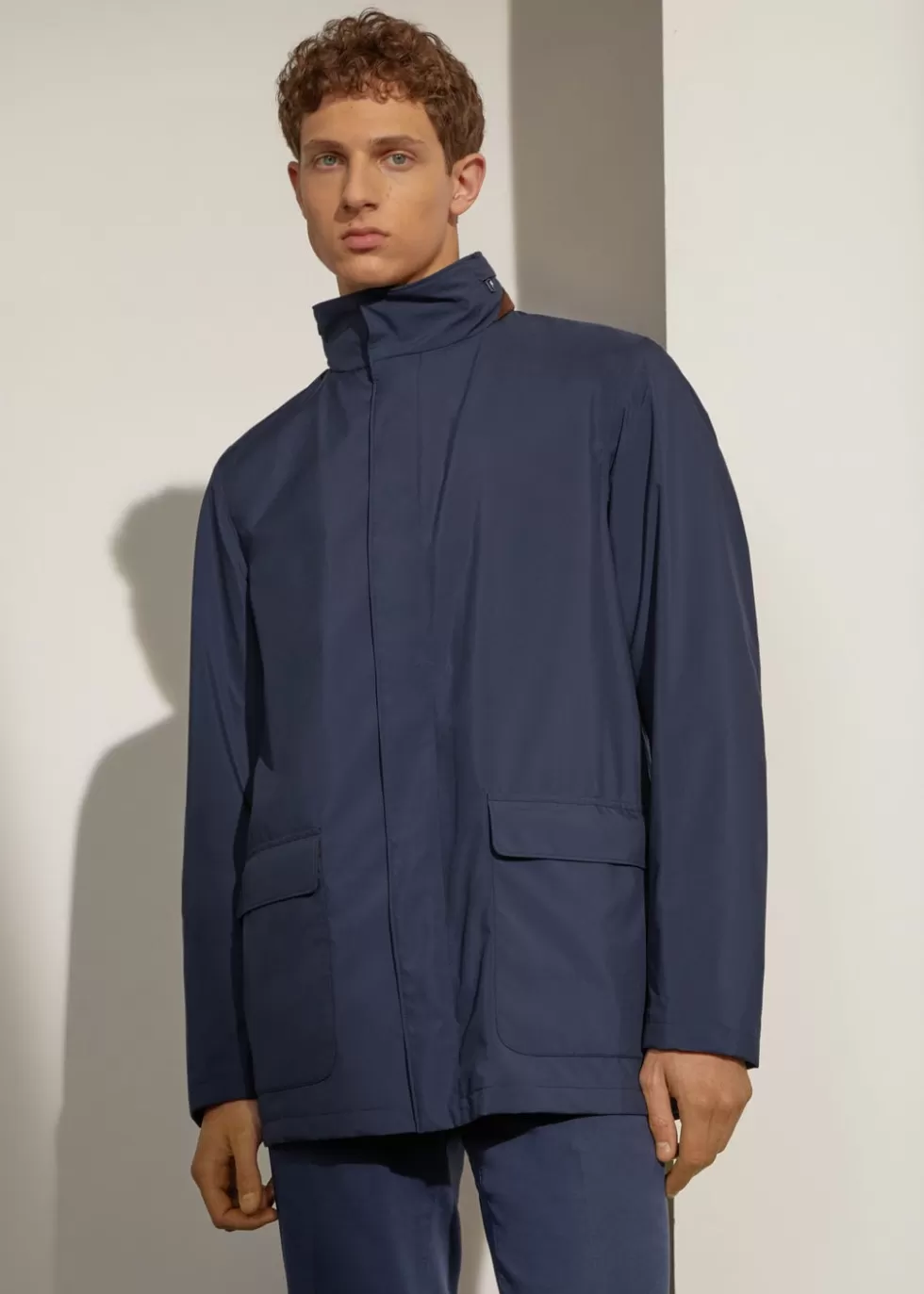 Outerwear Jackets*Loro Piana Light Voyager Over Jacket Navy Blue