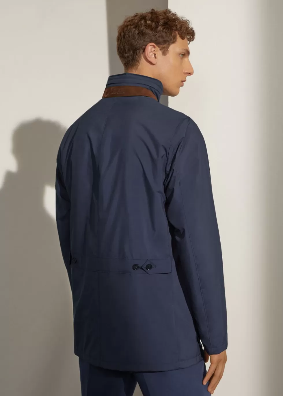 Outerwear Jackets*Loro Piana Light Voyager Over Jacket Navy Blue