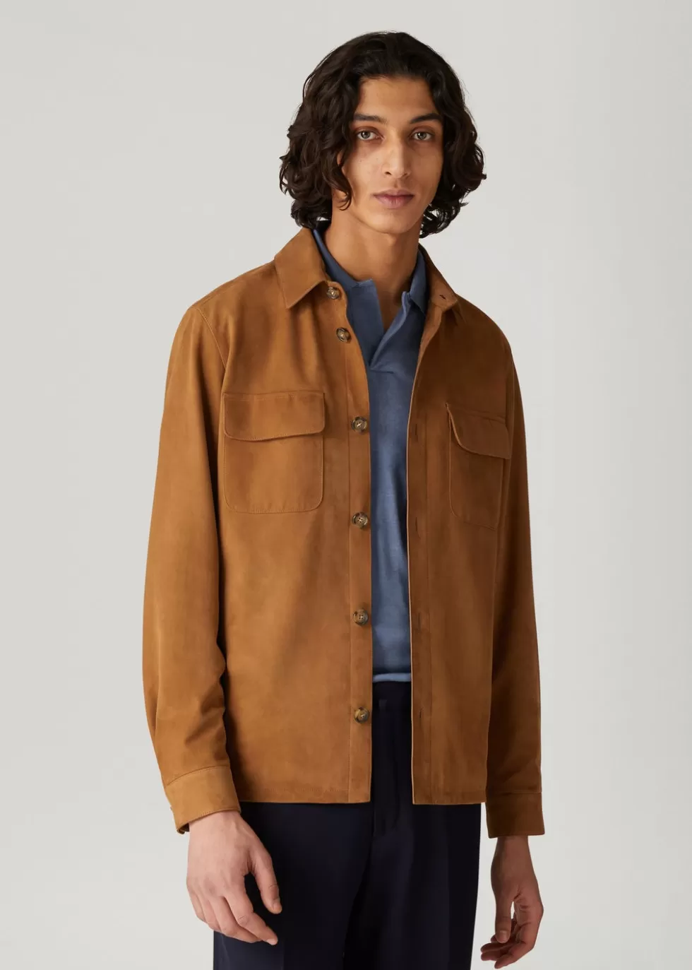 Clothing*Loro Piana Overshirt Pecan