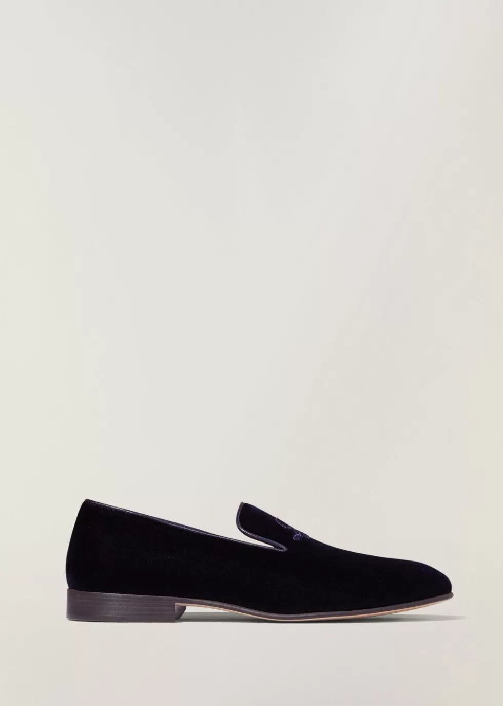 Loafers*Loro Piana Lp Anagram Babouche Navy Blue