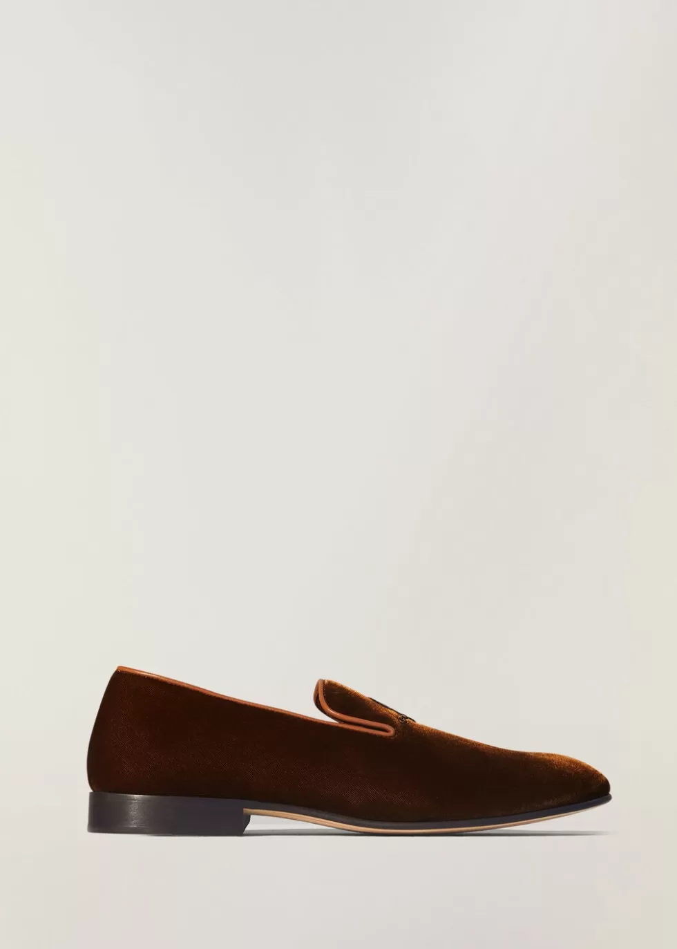 Loafers*Loro Piana Lp Anagram Babouche Saddle Brown