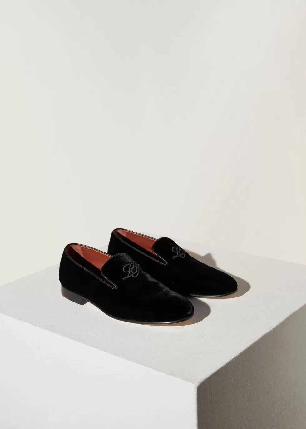 Loafers*Loro Piana Lp Anagram Babouche Black