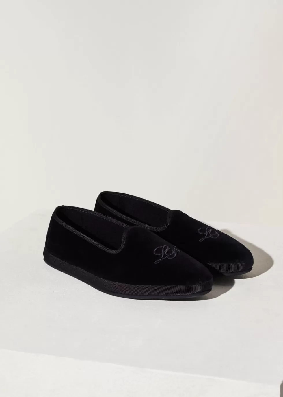 For Him*Loro Piana Lp Venice Slipper Loafers Navy Blue