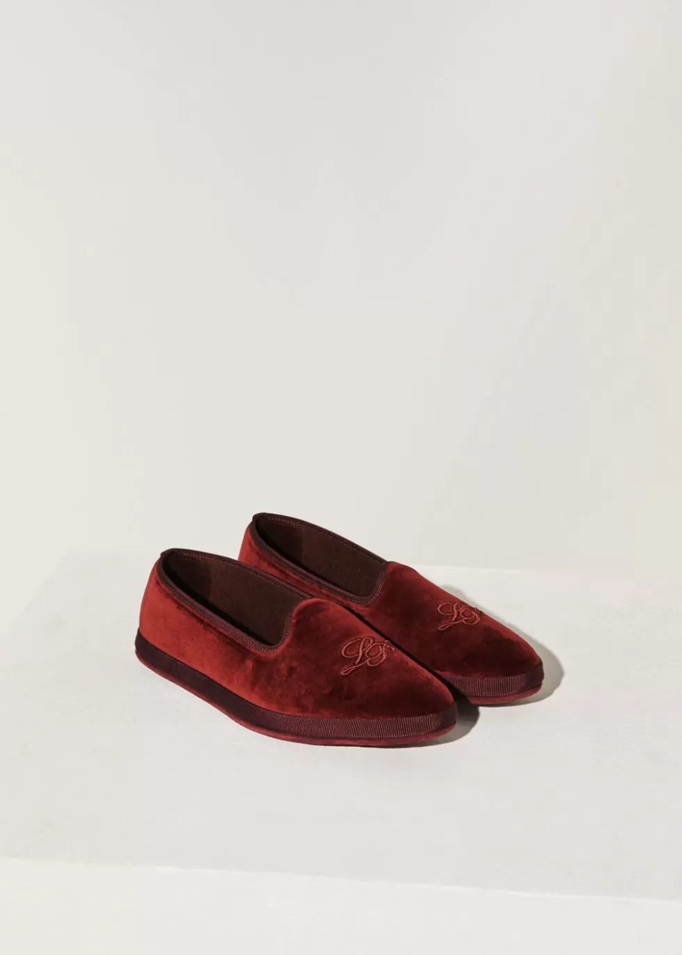 For Him*Loro Piana Lp Venice Slipper Loafers Bordeaux