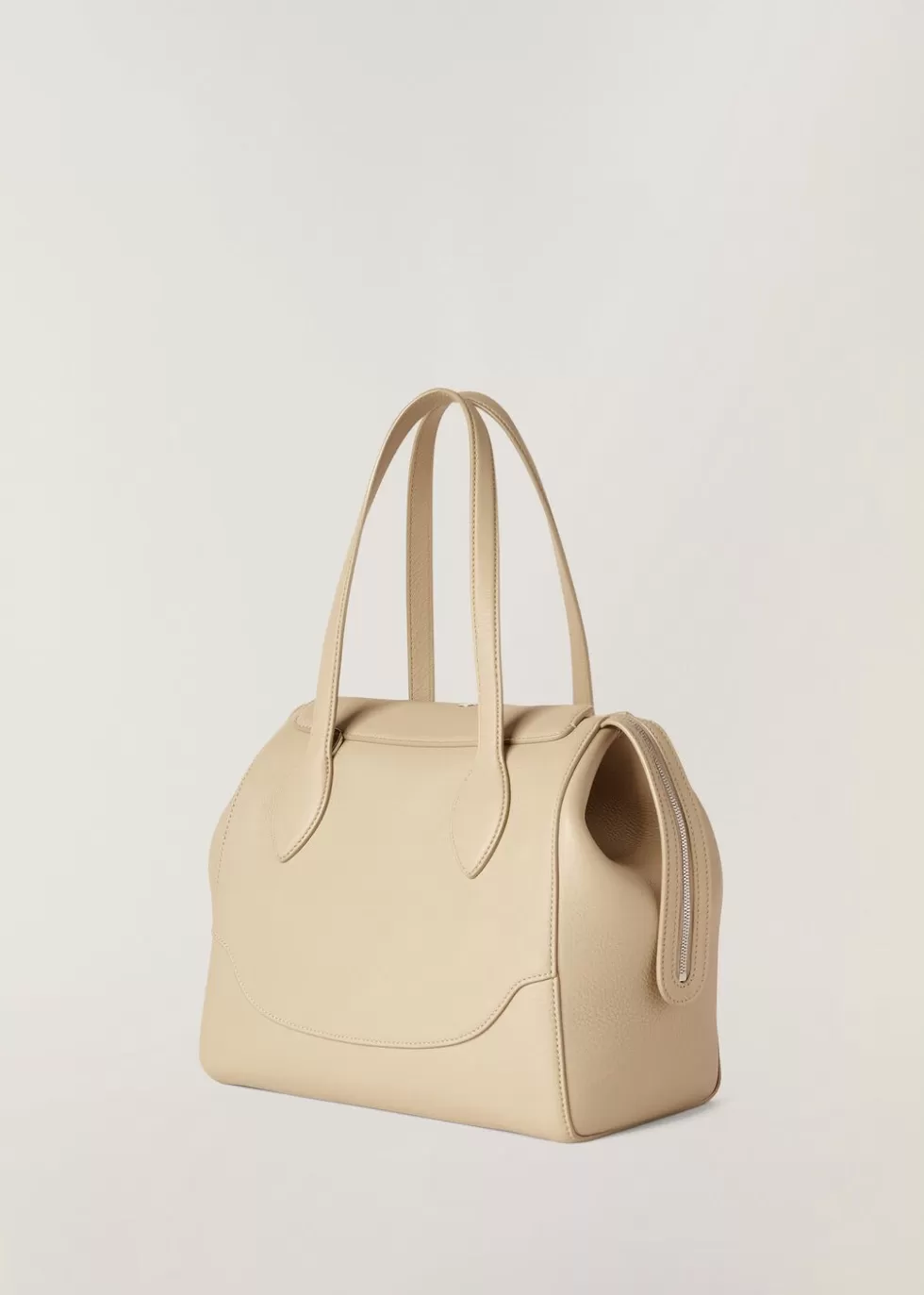 Top Handle And Totes*Loro Piana M Happy Day Bag Light Mastic