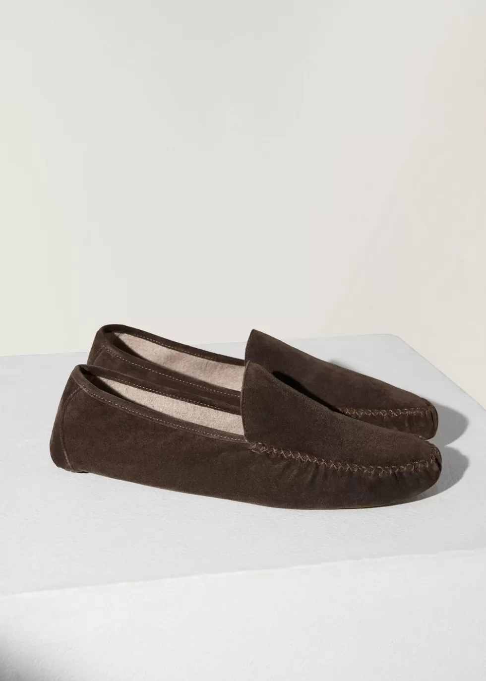 For Him*Loro Piana Maurice Slippers Chocolate/Walnut Melange