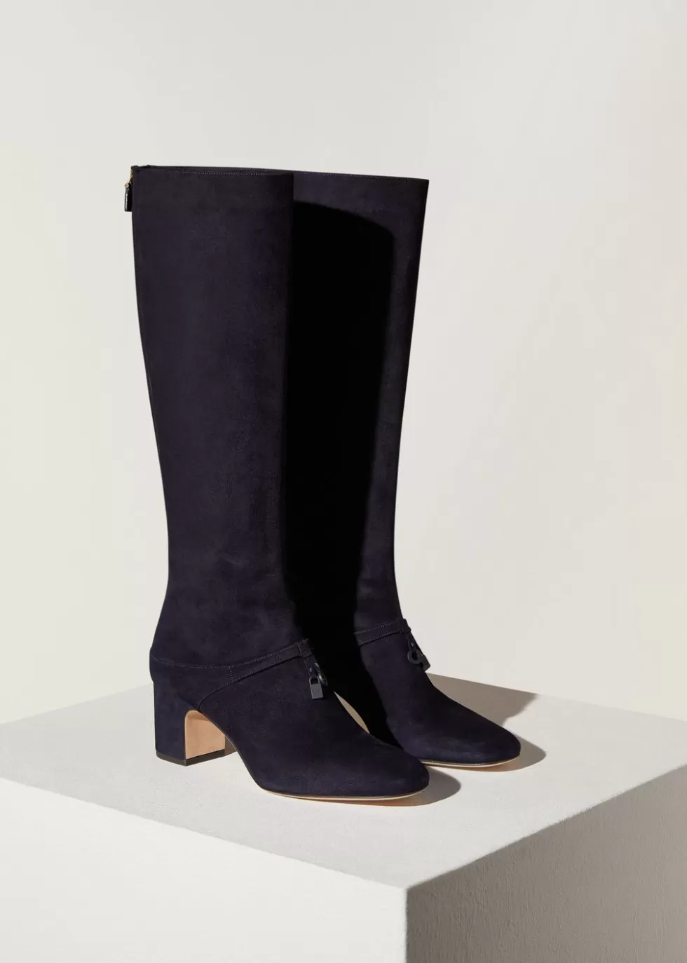 Boots And Ankle Boots*Loro Piana Maxi Charms Boots Navy Blue