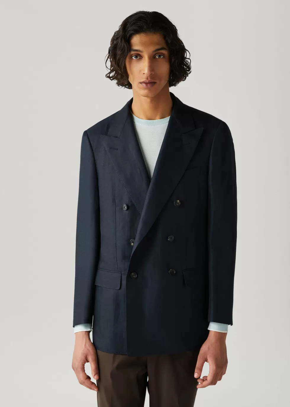 Blazers*Loro Piana Milano Jacket Navy Blue