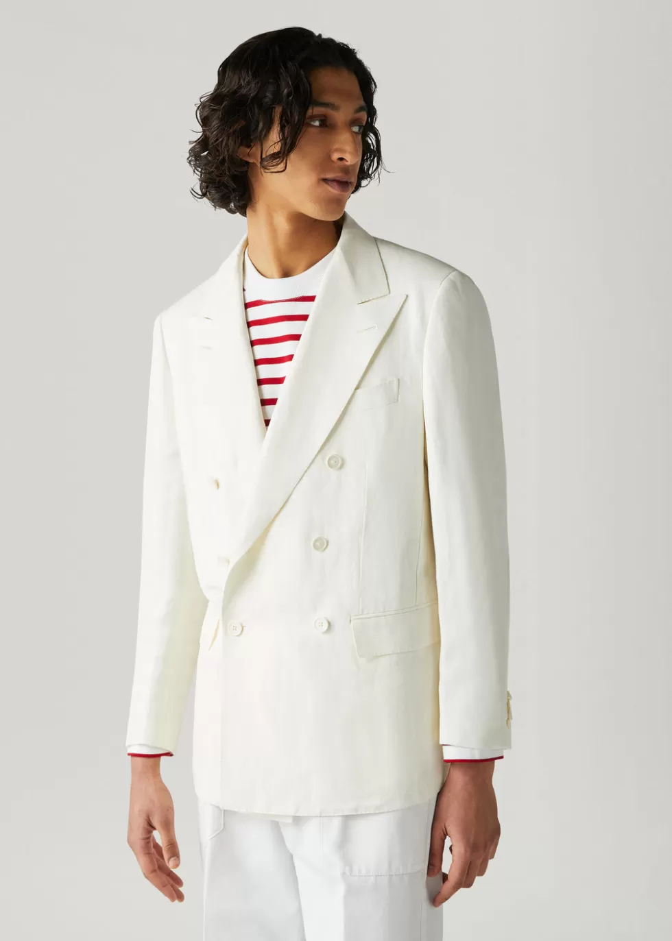 Blazers*Loro Piana Milano Jacket White