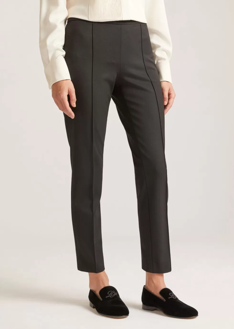 Trousers & Shorts*Loro Piana Mirel Trousers Black