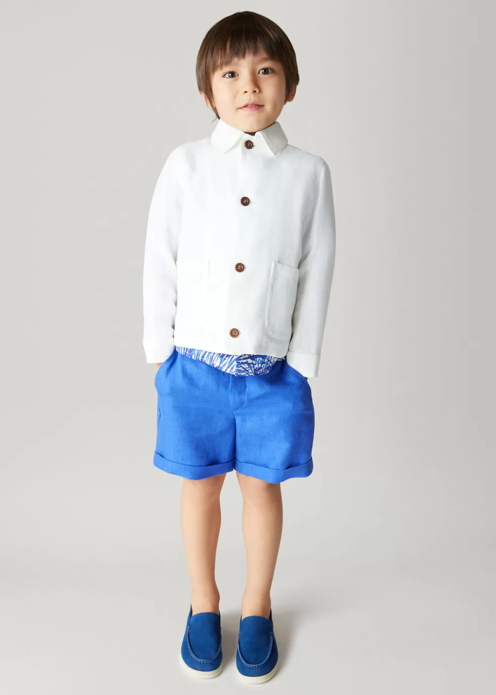 Clothing*Loro Piana Nevin Bermuda Shorts Blue Riviera