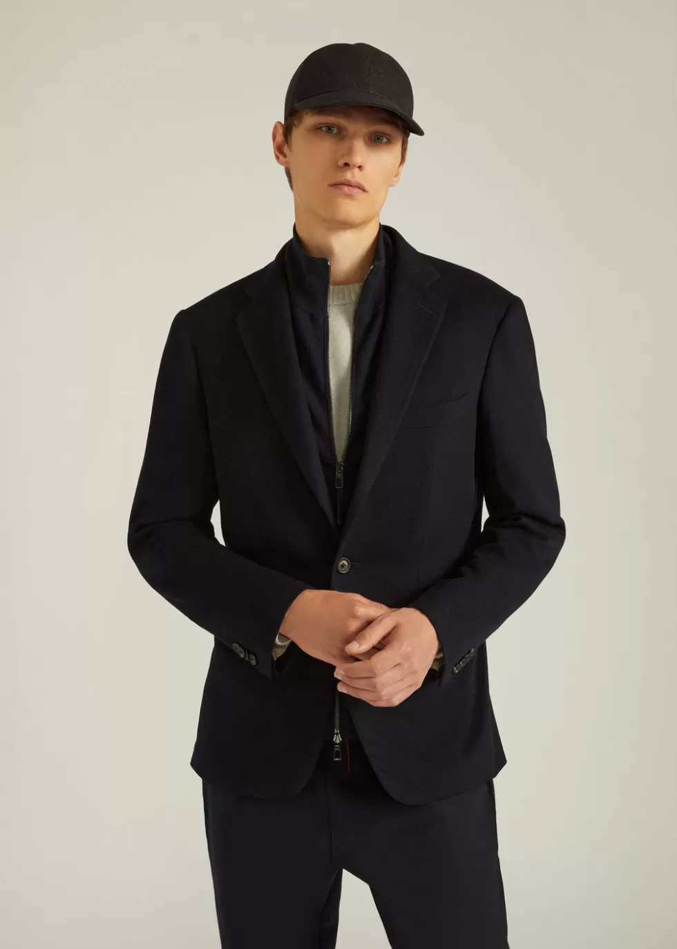 Blazers*Loro Piana New Order Jacket Navy Blue