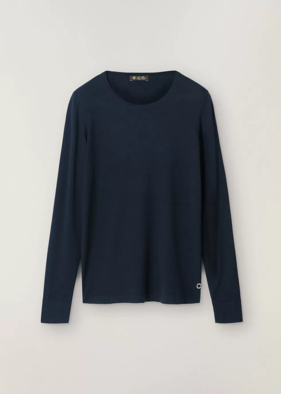 Knitwear*Loro Piana Piuma Roundneck Navy Blue