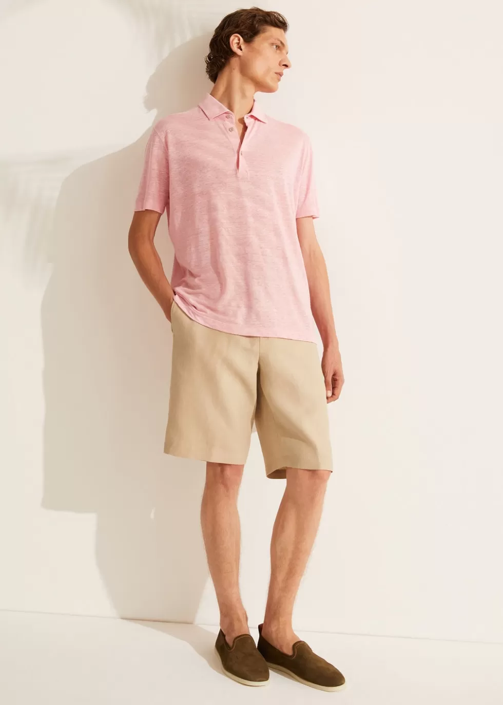 Polo And T-Shirts*Loro Piana Polo Shirt Pink Flamingo