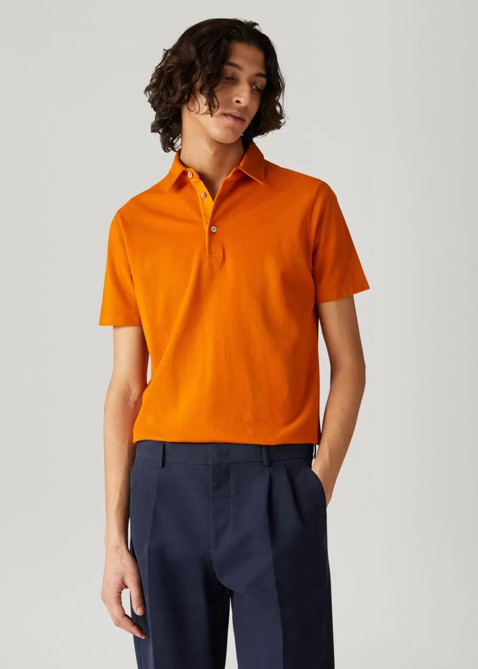 Polo And T-Shirts*Loro Piana Polo Shirt Spessartite