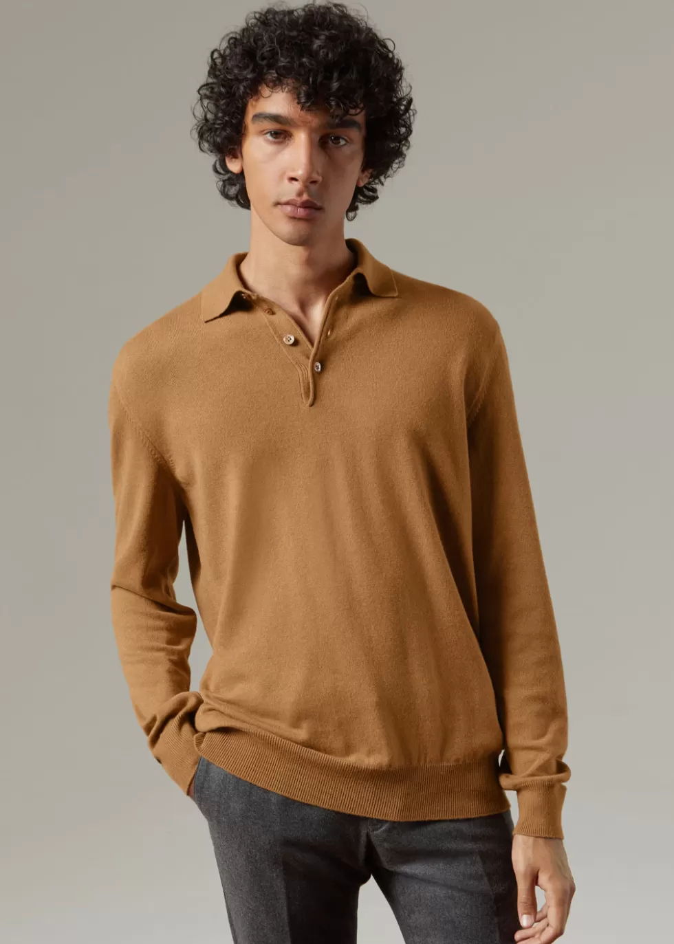 Polo And T-Shirts*Loro Piana Polo Shirt Vicuna/Natural