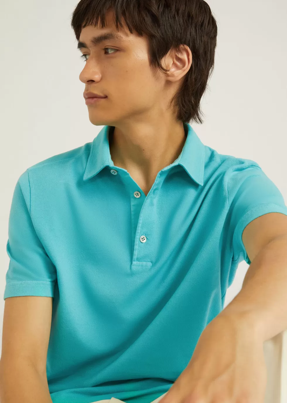 Polo And T-Shirts*Loro Piana Polo Shirt Gulfstream