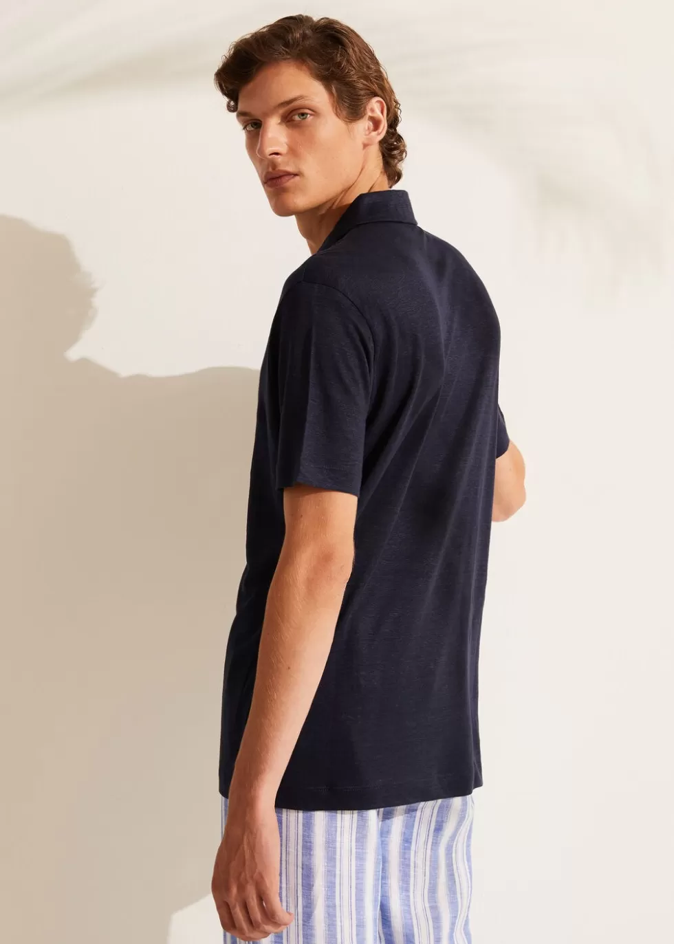 Polo And T-Shirts*Loro Piana Polo Shirt Navy Blue