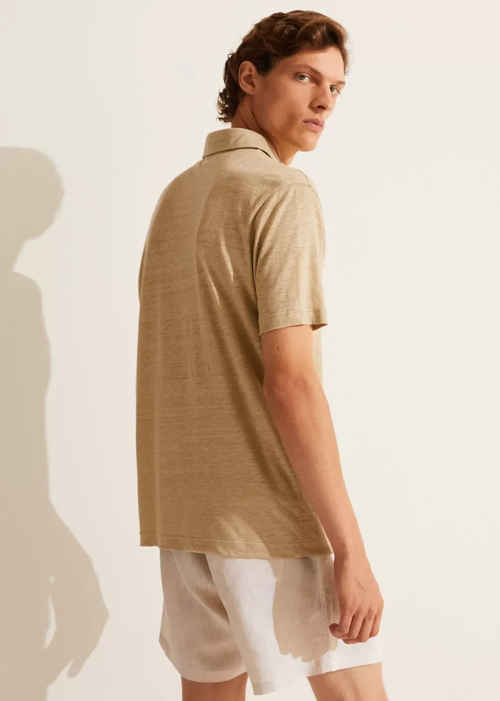 Polo And T-Shirts*Loro Piana Polo Shirt Raw Linen