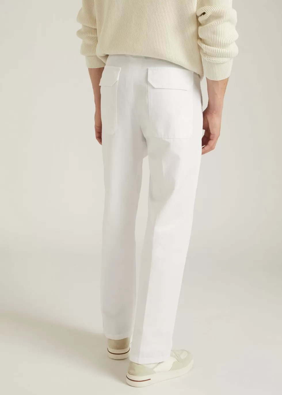 Trousers & Bermudas*Loro Piana Portofino Trousers Optical White