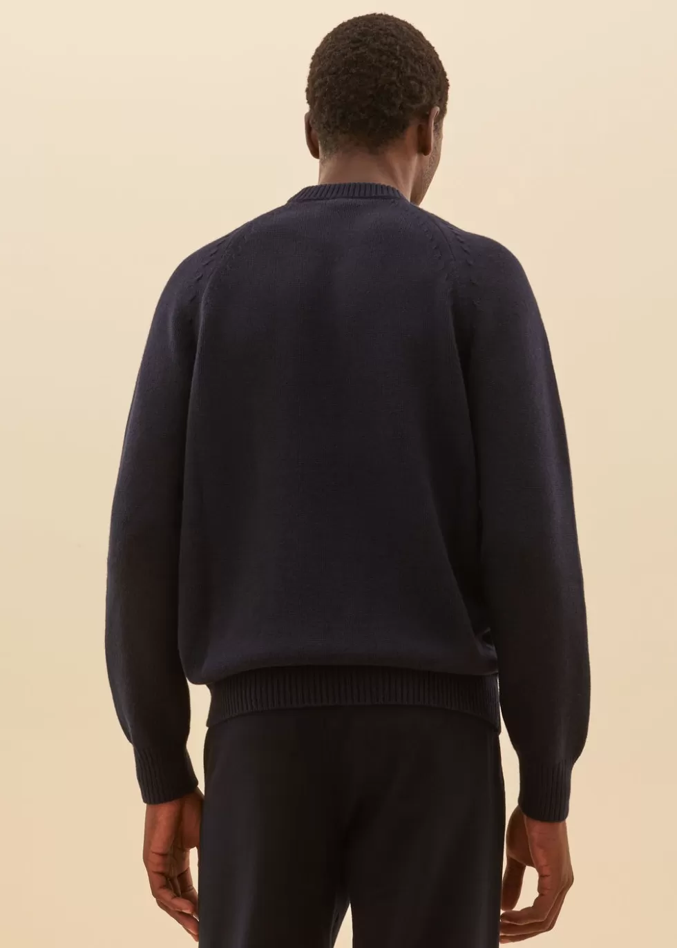 Knitwear*Loro Piana Powell Crew Neck Navy Blue