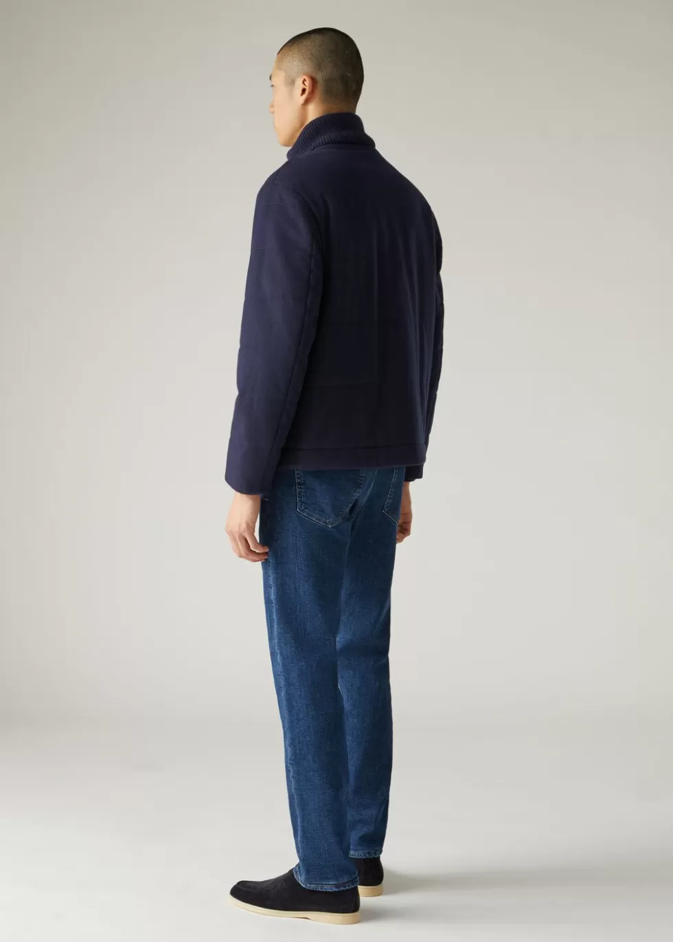 Clothing*Loro Piana Quarona Five-Pocket Pants Japan Blue