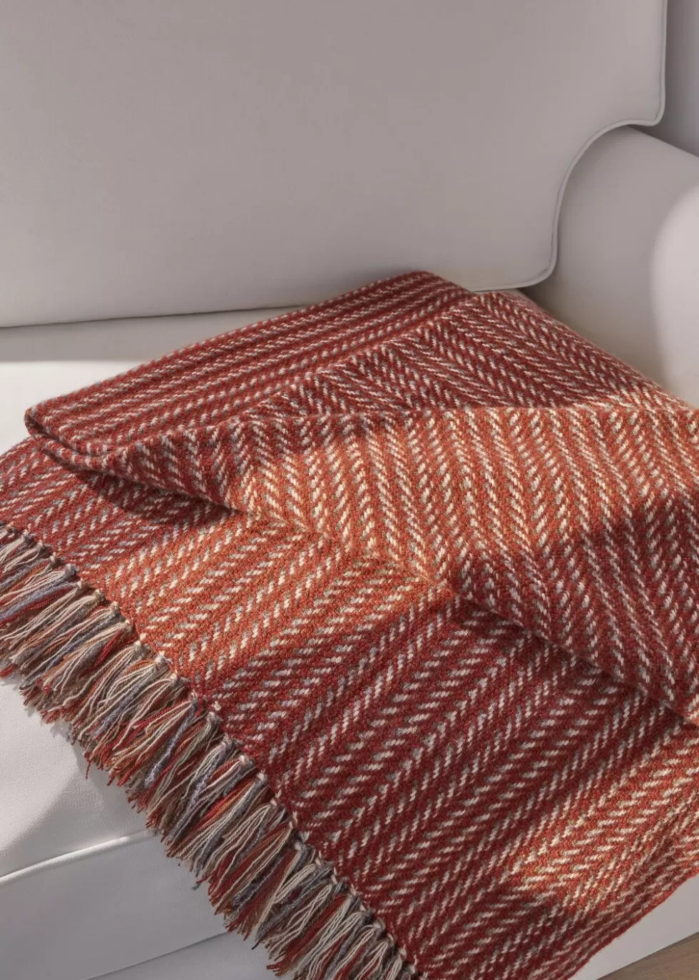 Blankets*Loro Piana Queens Blanket Fancy Auburn