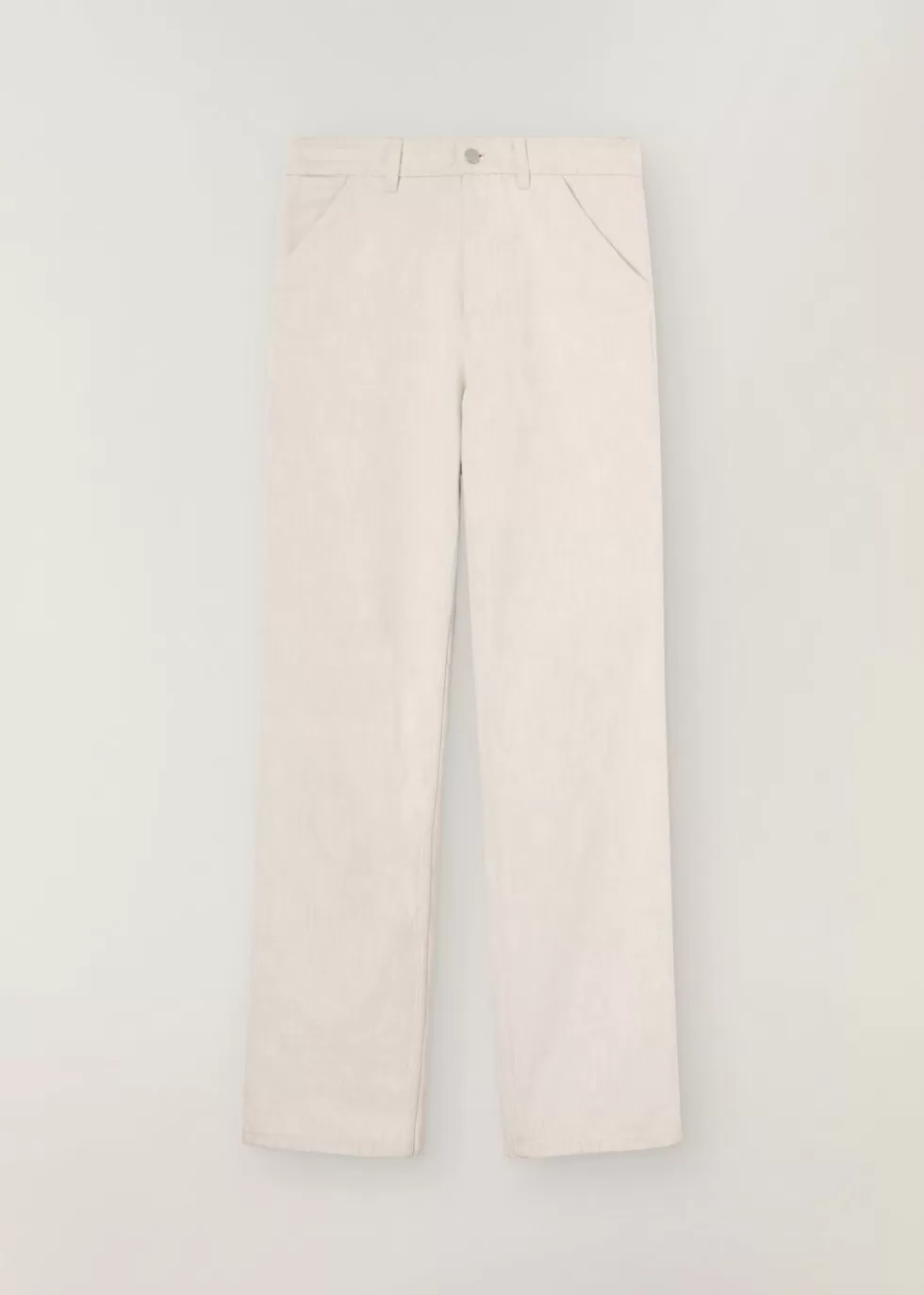 Denim*Loro Piana Releigh Trousers Marzipan White