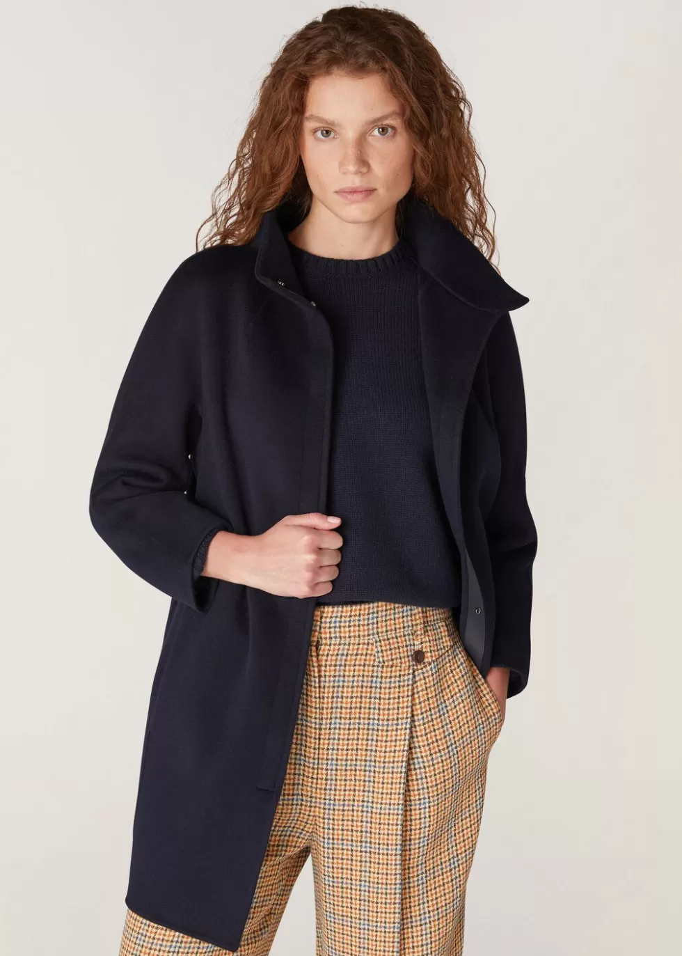 Coats & Capes*Loro Piana Roaden Coat Navy Blue