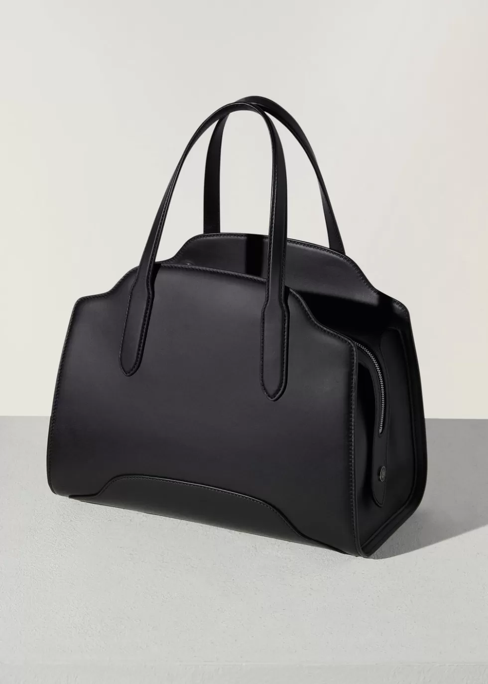 Top Handle And Totes*Loro Piana Sesia Bag M Black