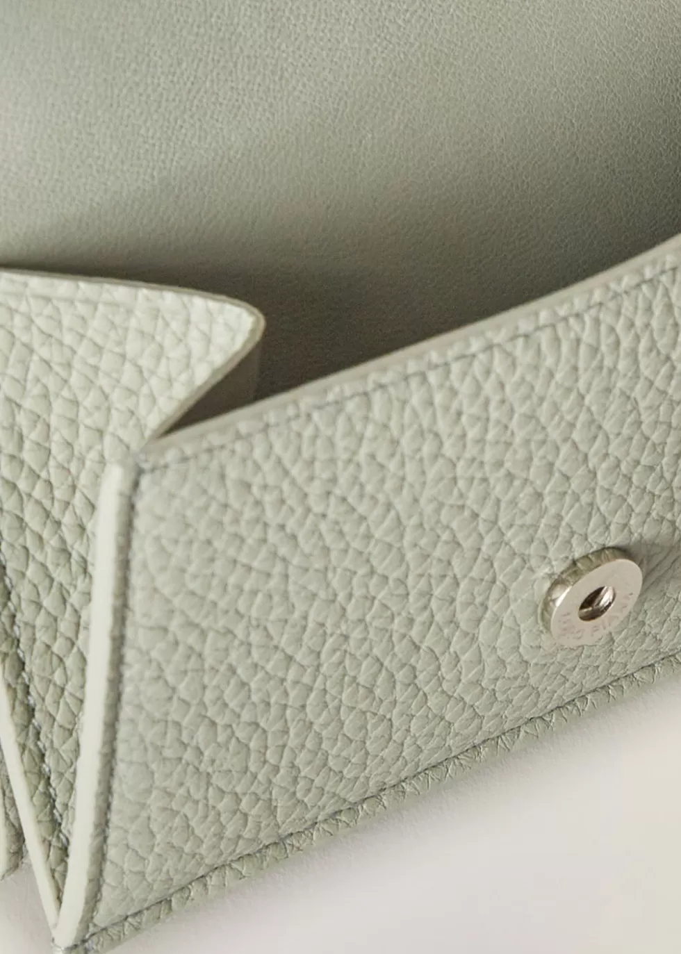 Small Leather Goods*Loro Piana Sesia Wallet Eucalyptus