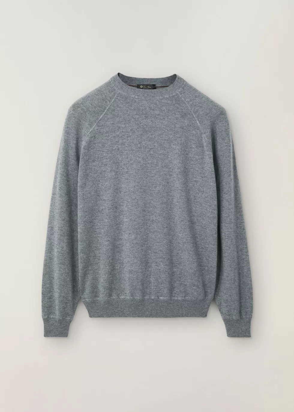 Knitwear*Loro Piana Silverstone Crewneck Flannel Melange