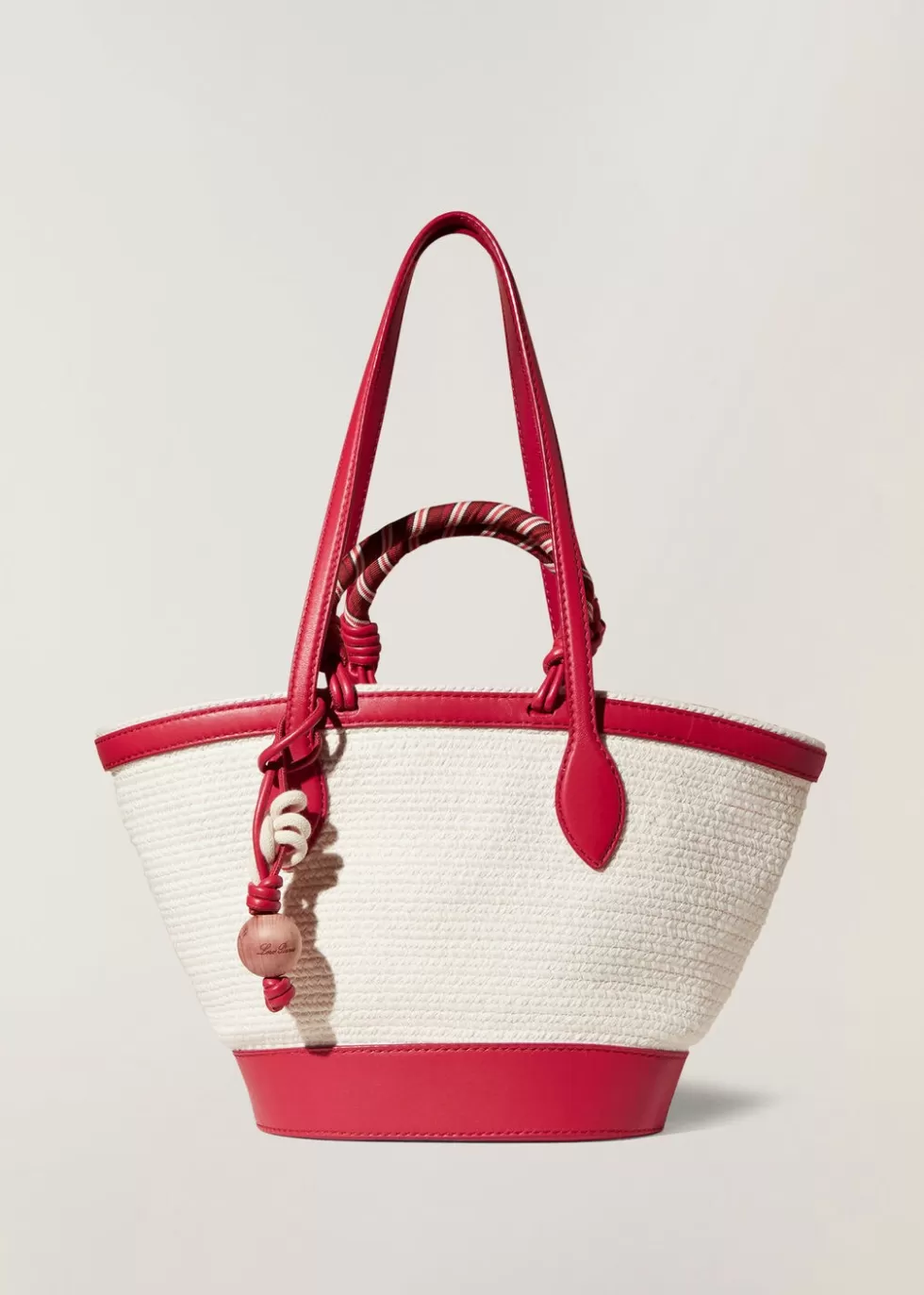 Top Handle And Totes*Loro Piana Small Eolian Bag Ivory / Pink Traviata