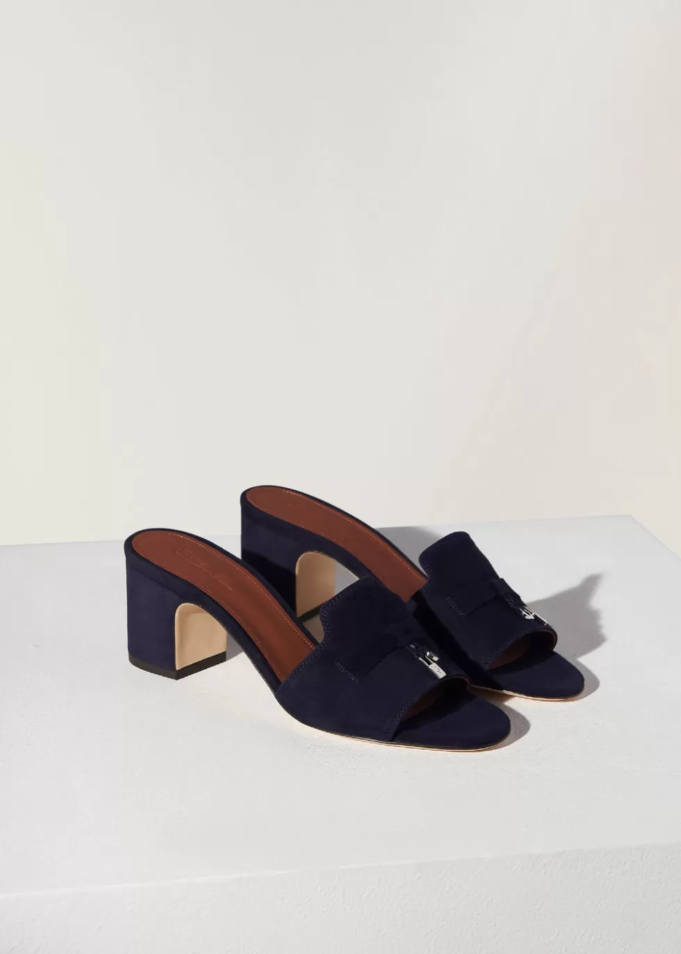 Sandals And Espadrillas*Loro Piana Summer Charms Sandal Navy Blue