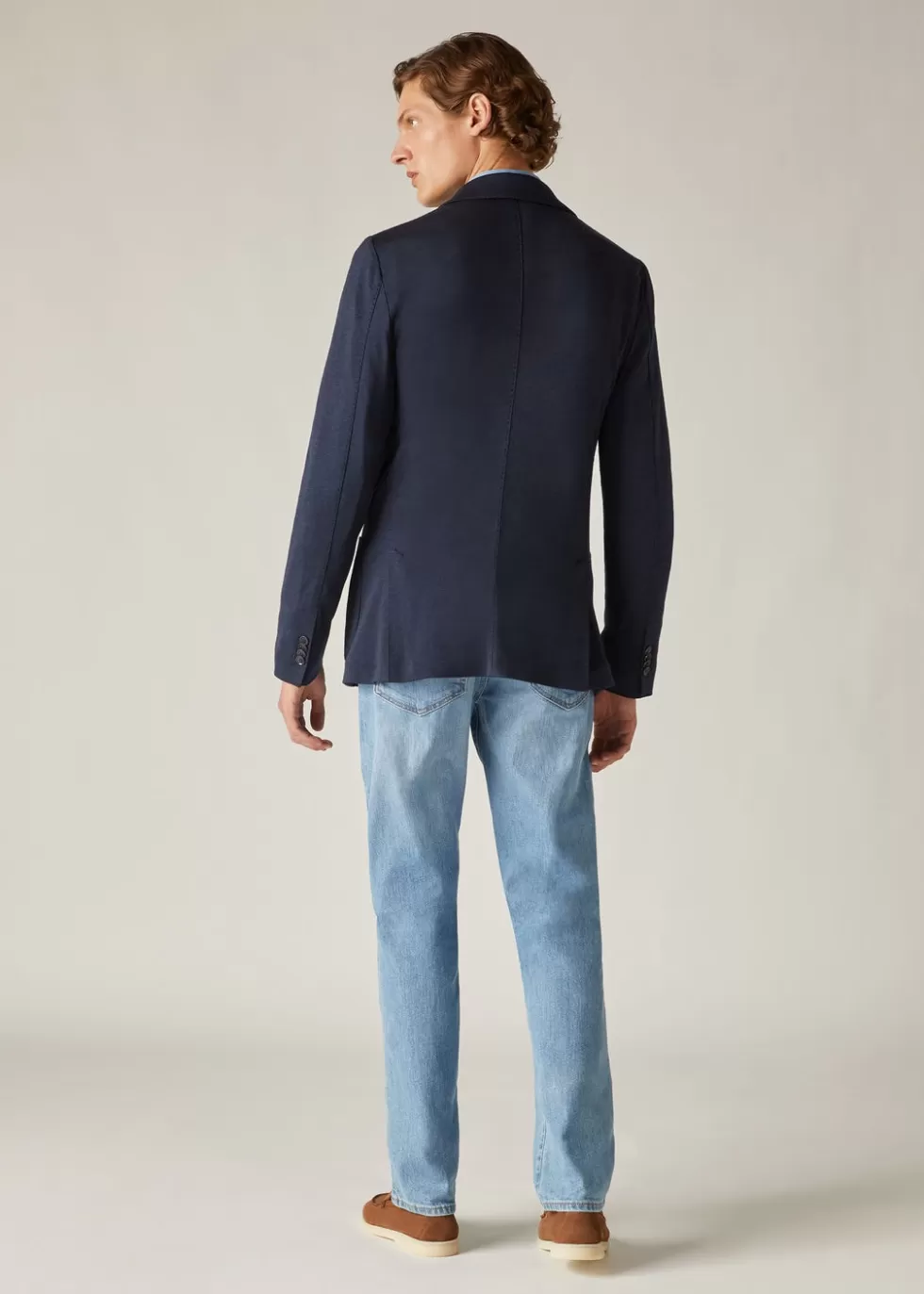 Blazers*Loro Piana Sweater Jacket Ombre Blue