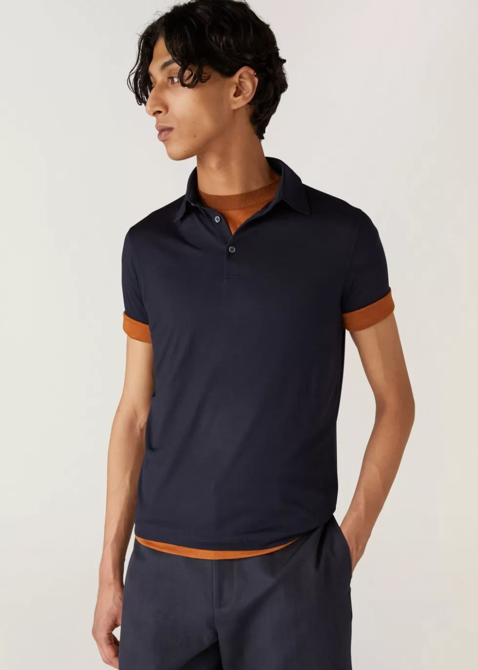 Polo And T-Shirts*Loro Piana The Gift Of Kings® Polo Navy Blue