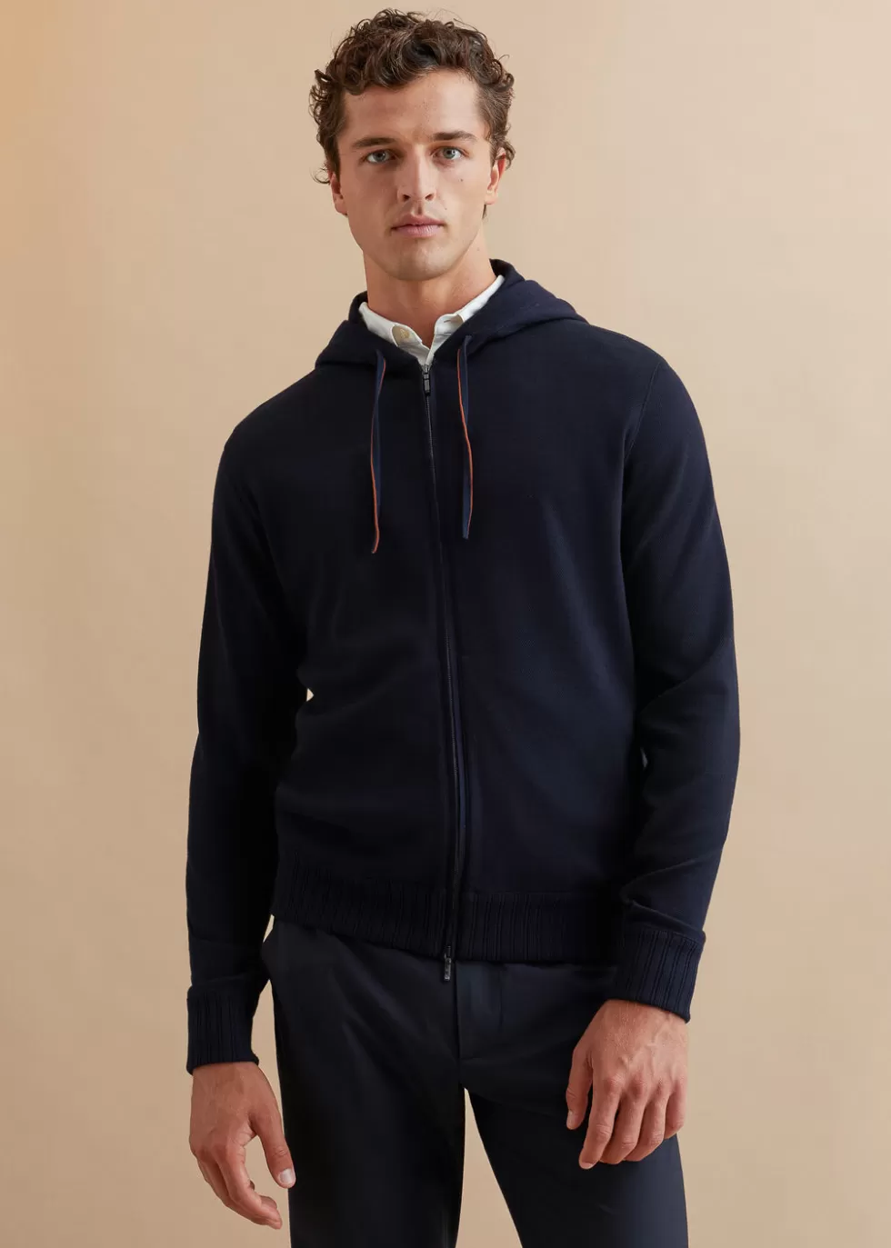 Knitwear*Loro Piana The Gift Of Kings® Rodney Bomber Jacket Navy Blue