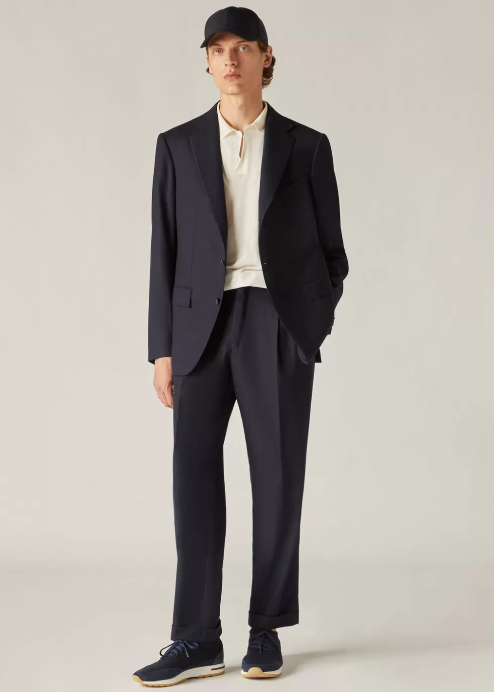 Trousers & Bermudas*Loro Piana The Gift Of Kings® Tailor Two Pince Trousers Navy Blue