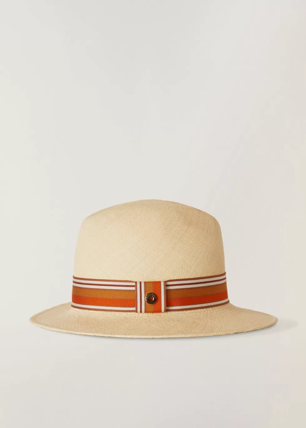 Hats*Loro Piana The Suitcase Stripe Ingrid Hat Natural/Deep Ocra