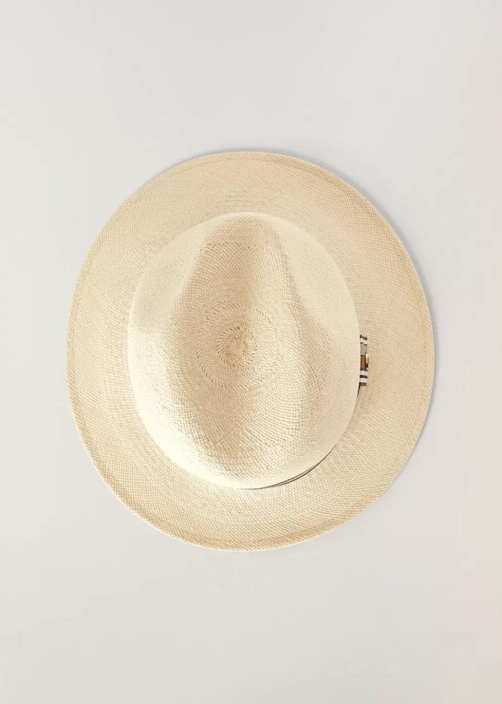 Hats*Loro Piana The Suitcase Stripe Ingrid Hat Natural/Eucalyptus