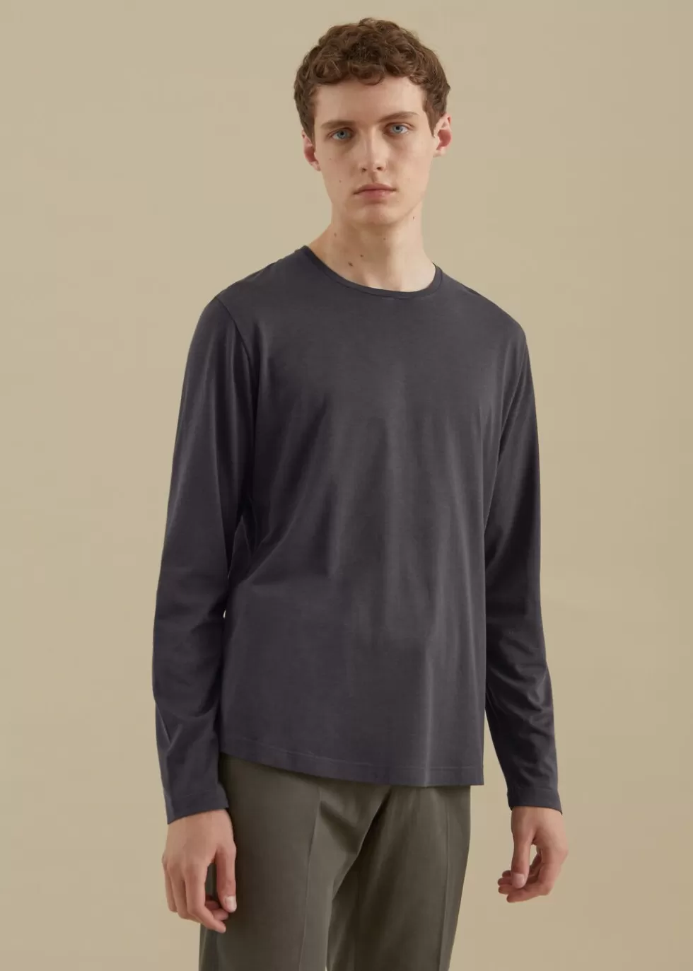 Polo And T-Shirts*Loro Piana T-Shirt Onyx