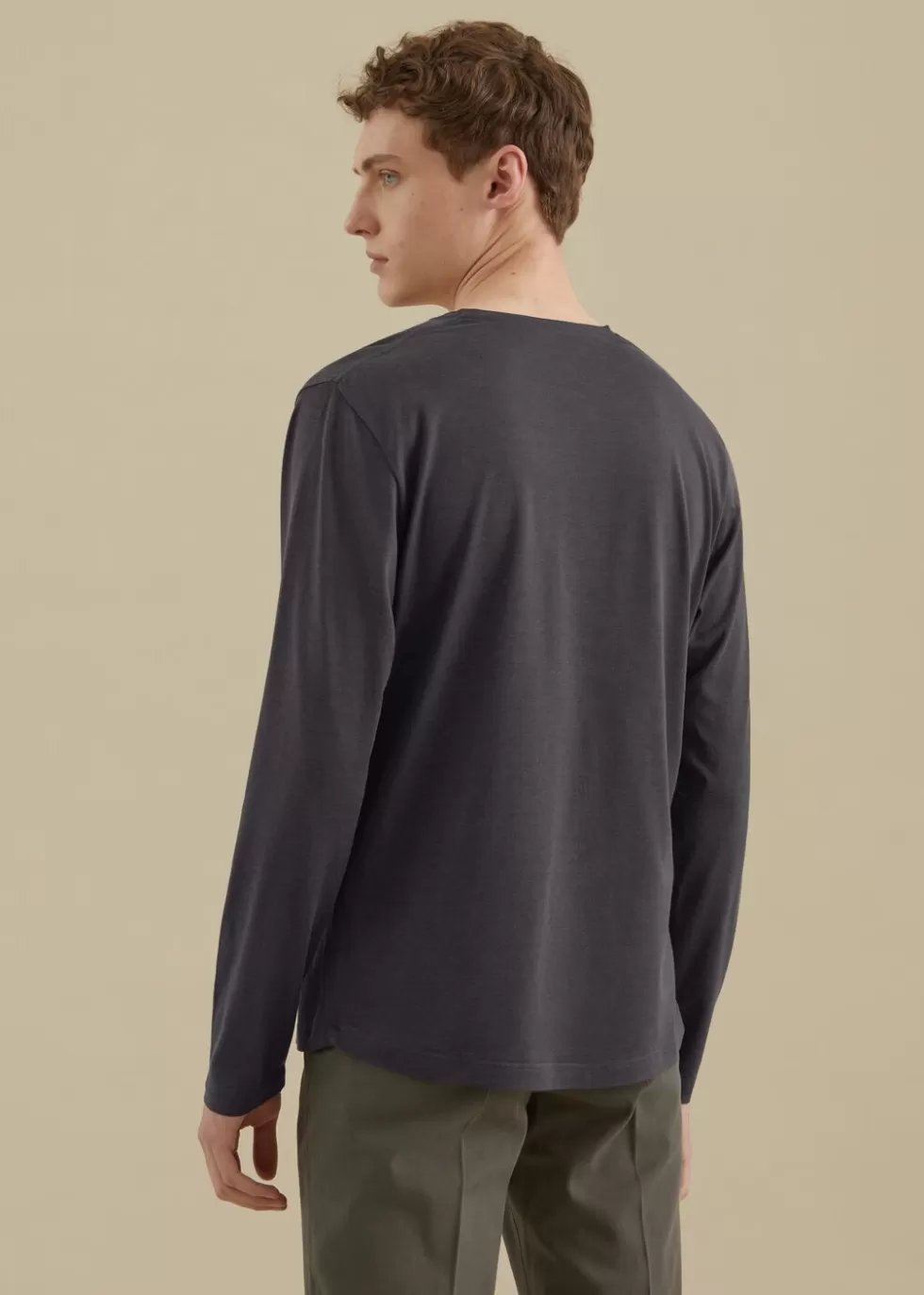 Polo And T-Shirts*Loro Piana T-Shirt Onyx