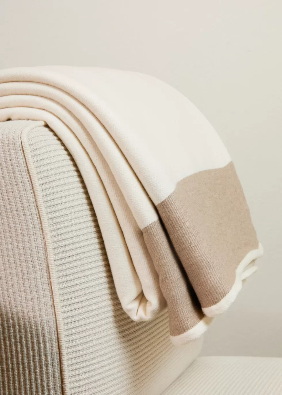 Blankets*Loro Piana Unita Blanket Natural/Gros Taupe